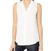 Calvin Klein Women's Sleeveless Blouse With Inverted Pleat (Standard And Plus) -All Style Shop 71wLOyDa0nL. AC SR736920