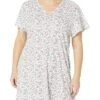 Karen Neuburger Plus Size Island Breeze Short Sleeve Nightshirt -All Style Shop 811pbBer4L. AC SR736920