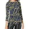 MICHAEL Michael Kors Chain Twist 3/4 Sleeve Top -All Style Shop 819O8ydNpML. AC SR736920